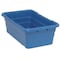 Quantum Storage Systems Cross Stack Storage Container, 9.8 gal, 25-1/8 in L x 16 in W x 8-1/2 in H, Blue, Polypropylene TUB2516-8BL - alternate 1