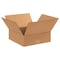 Zoro Select 12 in x 12 in x 4 in Shipping Box, Kraft, Corrugate, Single Wall, 32 ECT 11R330 - alternate 1
