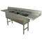 Advance Tabco Scullery Sink 16 in x 20 in, 3, 2, Floor Mount, 304 Stainless steel FC-3-1620-18RL-X - alternate 1