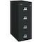 Fireking 15-1/4" W 4 Drawer Fire-Resistant Vertical File Cabinet, Black, Legal 4-2131-CBL - alternate 1