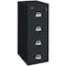 Fireking 15-1/4" W 4 Drawer Fire-Resistant Vertical File Cabinet, Black, Legal 4-2125-CBL - alternate 1