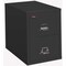 Fireking 15-1/4" W 2 Drawer Fire-Resistant Vertical File Cabinet, Black, Legal 2-2125-CBL - alternate 1
