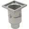 Blucher Square Floor Drain, 304 Stainless Steel, 3", Spigot BFD-313 - alternate 2