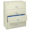 Fireking 38-15/16" W 4 Drawer Fire-Resistant Lateral File Cabinet, Parchment, Letter/Legal 4-4422-CPA - alternate 1
