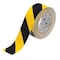 Brady ToughStripe Floor Marking Tape, Gen Purpose, Striped, Black/Yellow, 2 in x 100 ft, 8 mil Thickness 104317 - alternate 1