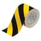Brady Floor Marking Tape, Polyester, No Legend, Black, Yellow, 4 in W., 8 mil Thickness 104377 - alternate 1