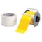 Brady Continuous Label Roll, Polyester, No Legend, Clear, Yellow, 3 in W., 2 mil Thickness 142163 - alternate 1
