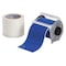 Brady Continuous Label Roll, Polyester, Solid, Blue, Clear, 4 in W., 2 mil Thickness 142170 - alternate 1