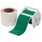 Brady Continuous Label Roll, Polyester, Solid, Clear, Green, 4 in W., 2 mil Thickness 142173 - alternate 1