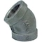 Anvil 45 Degree Elbow 45 Degree Elbow, 1/2" Pipe, FNPT, Malleable Iron, Class 300 0310510607 - alternate 1
