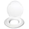 Big John Toilet Seat With Cover, ABS, Elongated or Round, White 1W - alternate 1
