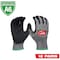 Milwaukee Tool Cut Protection Dipped Gloves, Cut Level A6 , Nitrile , Sandy Nitrile , M 12 PK 48-73-7001B - alternate 1
