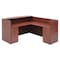 Regency Reception Desk, 82" X 71" X 42", Cherry, Melamine Laminate LRDRT2FPCH - alternate 1
