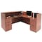 Regency Reception Desk, 82" X 71" X 42", Cherry, Melamine Laminate LRDRT2FPCH - alternate 2