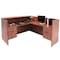 Regency Reception Desk, 82" X 71" X 42", Cherry, Melamine Laminate LRDRT2BFCH - alternate 2