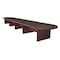 Regency Race Track Conference Table, 52" X 20' X 29",  LCTRT24052MH - alternate 1