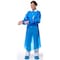 Polyco Gown, Polyolefin, Welded, 4 mil, 60 in, Blue, 2XL, 50 PK 42680 - alternate 3