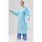 Polyco Embossed PolyWear Gown, Polyethylene, Welded, 1 mil, 48 in, Blue, L, 100 PK 11510 - alternate 2