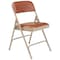 National Public Seating Folding Chair, Vinyl, Brown, PK4 1203 - alternate 1