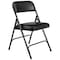 National Public Seating Folding Chair, Vinyl, 29-1/2in H, Black, PK4 1210 - alternate 1