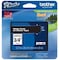 Brother Adhesive TZ Tape (R) Cartridge 0.70"x26-1/5ft., White/Black TZE345G - alternate 1