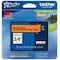 Brother Adhesive TZ Tape (R) Cartridge 0.70"x26-1/5ft., Black/Fluorescent Orange TZEB41G - alternate 1