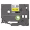 Brother Label/Ribbon Cartridge, Yellow, Gloss, 1 in W TZES651G - alternate 2