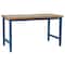 Benchpro Bolted Workbenches, Butcher Block, 96" W, 30" to 36" Height, 6600 lb., Straight KW3696+LP - alternate 1