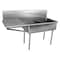 Just Manufacturing Scullery Sink 24 in x 24 in, 2, 2, Floor Mount, 304 Stainless steel NSFB248-24L-2-J - alternate 1