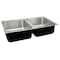 Just Manufacturing Undermount Sink, Undermount Mount, 0 Hole, 14" x 16", Stainless steel UD1832A-J - alternate 2