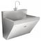 Just Manufacturing Scrub Sink 30 in x 17 1/2 in, 1, 1, Wall, 16 ga. 304 Stainless Steel J7701S-J - alternate 2