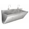 Just Manufacturing Scrub Sink 60 in x 17 1/2 in, 1, 2, Wall, 16 ga. 304 Stainless Steel J7702S-J - alternate 2