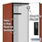 Salsbury Industries Wardrobe Locker, 36" W, 18" D, 76" H, (3) Wide, (6) Openings, Cherry 32368CHE - alternate 3