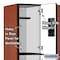 Salsbury Industries Wardrobe Locker, 36" W, 18" D, 76" H, (3) Wide, (9) Openings, Cherry 33368CHE - alternate 2