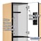 Salsbury Industries Wardrobe Locker, 36" W, 18" D, 76" H, (3) Wide, (9) Openings, Maple 33368MAP - alternate 3