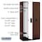 Salsbury Industries Wardrobe Locker, 36" W, 18" D, 76" H, (3) Wide, (3) Openings, Mahogany 31368MAH - alternate 2