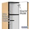 Salsbury Industries Wardrobe Locker, 36" W, 18" D, 76" H, (3) Wide, (3) Openings, Maple 31368MAP - alternate 3