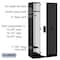 Salsbury Industries Wardrobe Locker, 36" W, 18" D, 76" H, (3) Wide, (3) Openings, Black 31368BLK - alternate 3