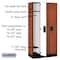 Salsbury Industries Wardrobe Locker, 36" W, 18" D, 76" H, (3) Wide, (3) Openings, Cherry 31368CHE - alternate 2