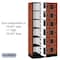 Salsbury Industries Box Locker, 36" W, 18" D, 76" H, (3) Wide, (18) Openings, Cherry 36368CHE - alternate 2