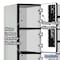 Salsbury Industries Box Locker, 36" W, 18" D, 76" H, (3) Wide, (18) Openings, Gray 36368GRY - alternate 2