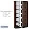 Salsbury Industries Box Locker, 36" W, 18" D, 76" H, (3) Wide, (18) Openings, Mahogany 36368MAH - alternate 2