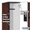 Salsbury Industries Wardrobe Z Locker, 36" W, 18" D, 76" H, (3) Wide, (6) Openings, Mahogany 37368MAH - alternate 3
