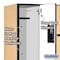 Salsbury Industries Wardrobe Z Locker, 36" W, 18" D, 76" H, (3) Wide, (6) Openings, Maple 37368MAP - alternate 2
