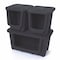Durabilt Storage Tub Stacking Bin, 4.61 cu ft, Black, Polypropylene 7720GRBK.06 - alternate 2