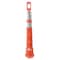 Zoro Select Trim Line Channelizer, HDPE, Looper Top, 49 in H, Orange, 4 Reflective Stripes, 4 in H, Engineer 03-750-4EG - alternate 1