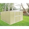 Zoro Select 492 cu ft Steel Outdoor Storage Shed, Beige 13X112 - alternate 2