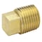 Parker Brass Square Head Plug, MNPT, 1/4" Pipe Size VS211P-4 - alternate 2
