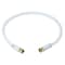 Monoprice Coaxial Cable, RG-6, 18 AWG, 1 ft. 6", White 5360 - alternate 1