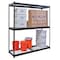 Hallowell Boltless Shelving Unit, 24"D x 72"W x 84"H, 3 Shelves, Steel DRHC722484-3S-W-ME - alternate 2